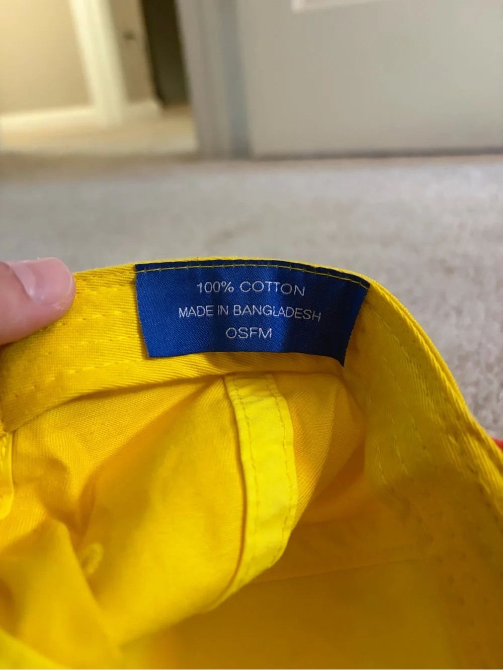 Old Bay Seasoning “Can Yellow” Baseball Cap
